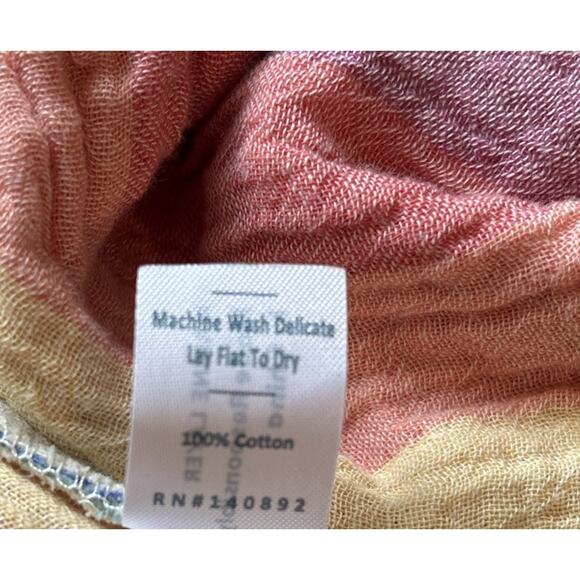 Marine Layer Corinne Maxi Skirt Women's Medium Tiered Rainbow Gauze Pull On Boho - Picture 11 of 11